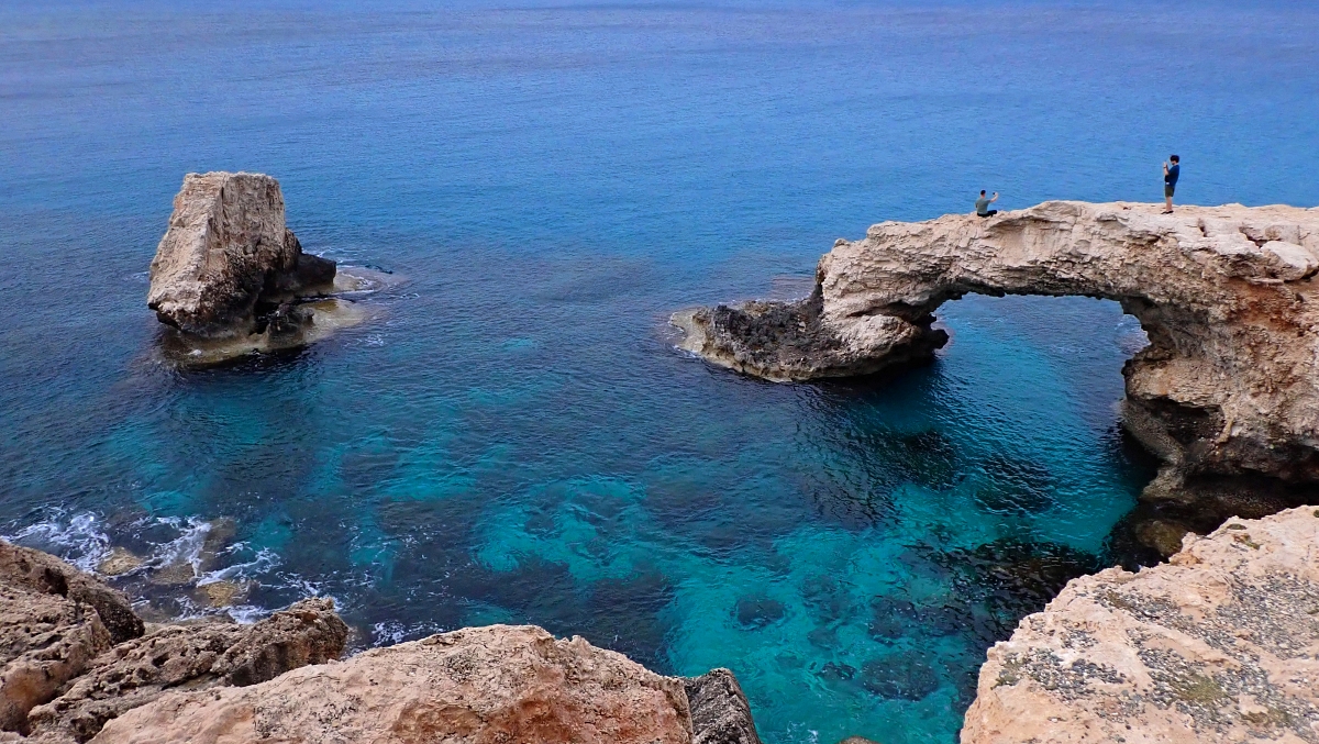 Łuk Miłości jest bardziej efektowny niż Skała Afrodyty, z której słynie Cypr./fot. Mieczysław Pawłowicz