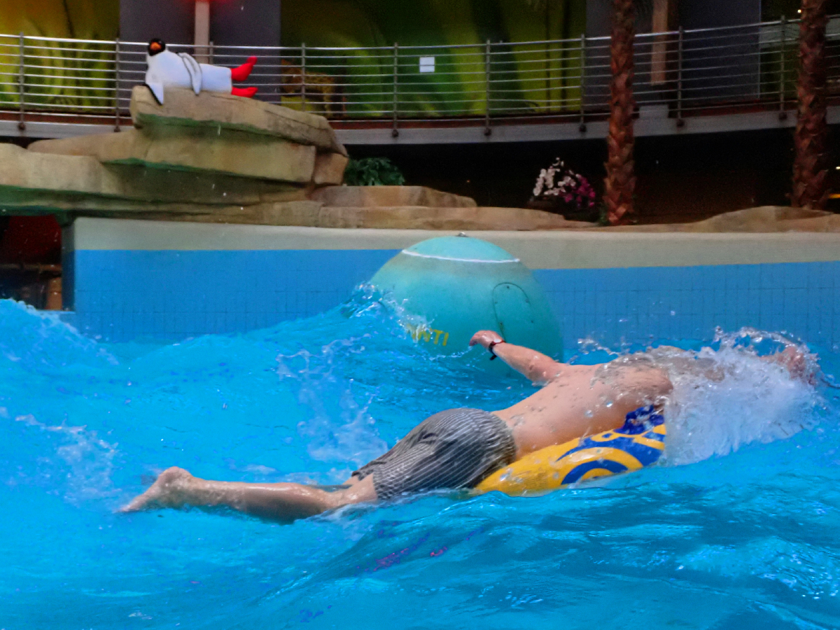 Aquapark w Druskienikach przyciąga ludzi w każdym wieku./fot. Mieczysław Pawłowicz