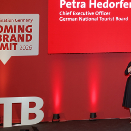 Petra Hedorfer, dyrektor generalna GNTB w czasie prezentacji we Frankfurcie nad Menem. /fot. Mieczysław Pawłowicz